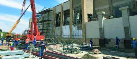 Crane work at Airport Junction Phase 2